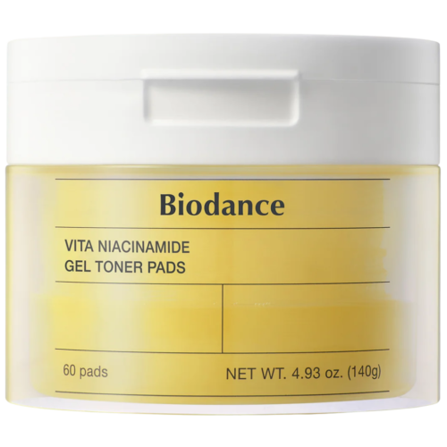 BIODANCE Vita Niacinamide tonizējoši spilventiņi sejas ādai ar niacinamīdu 60gab
