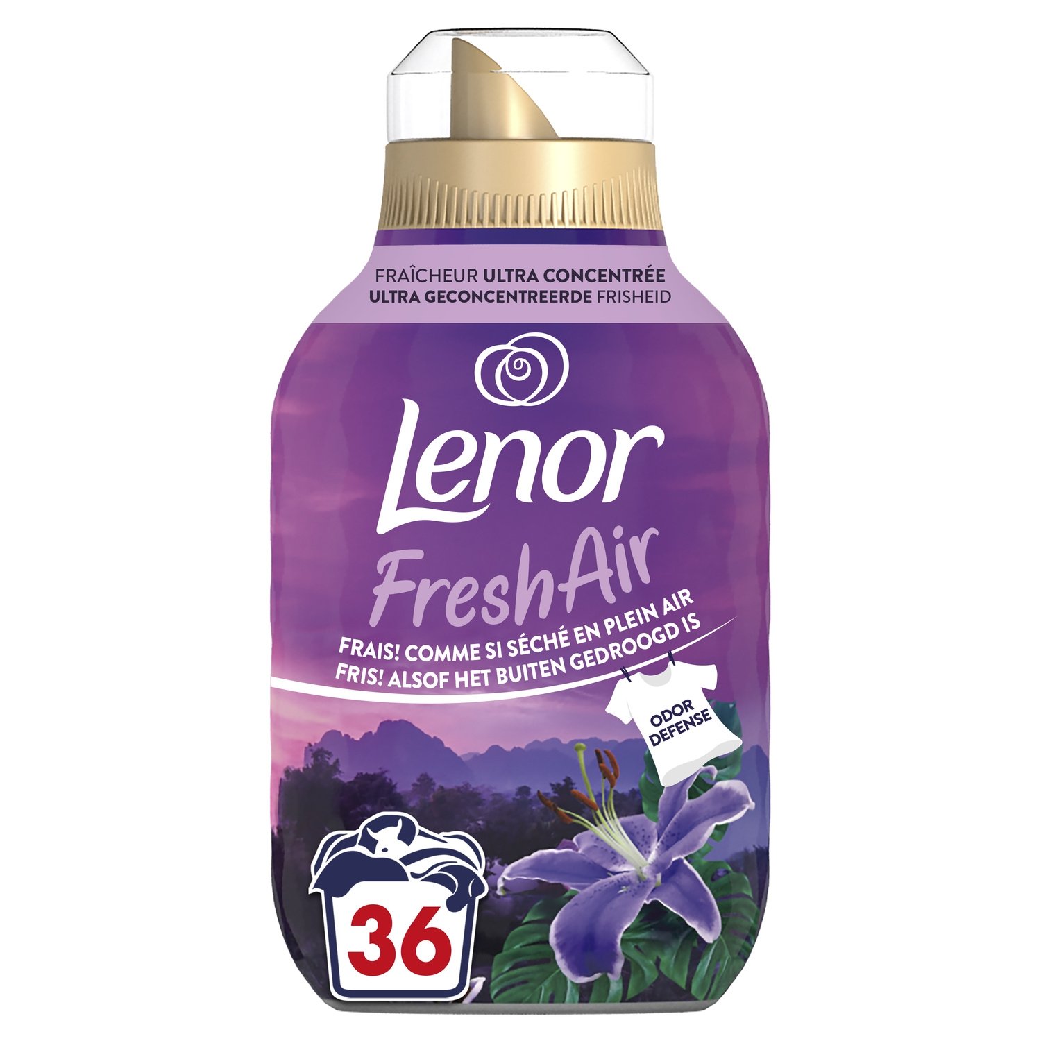 LENOR Fresh Moonshine veļas mīkstinātājs (36x) 504ml