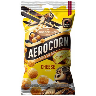 AEROCORN Kukurūzas un auzu uzkoda ar siera garšu 100 g