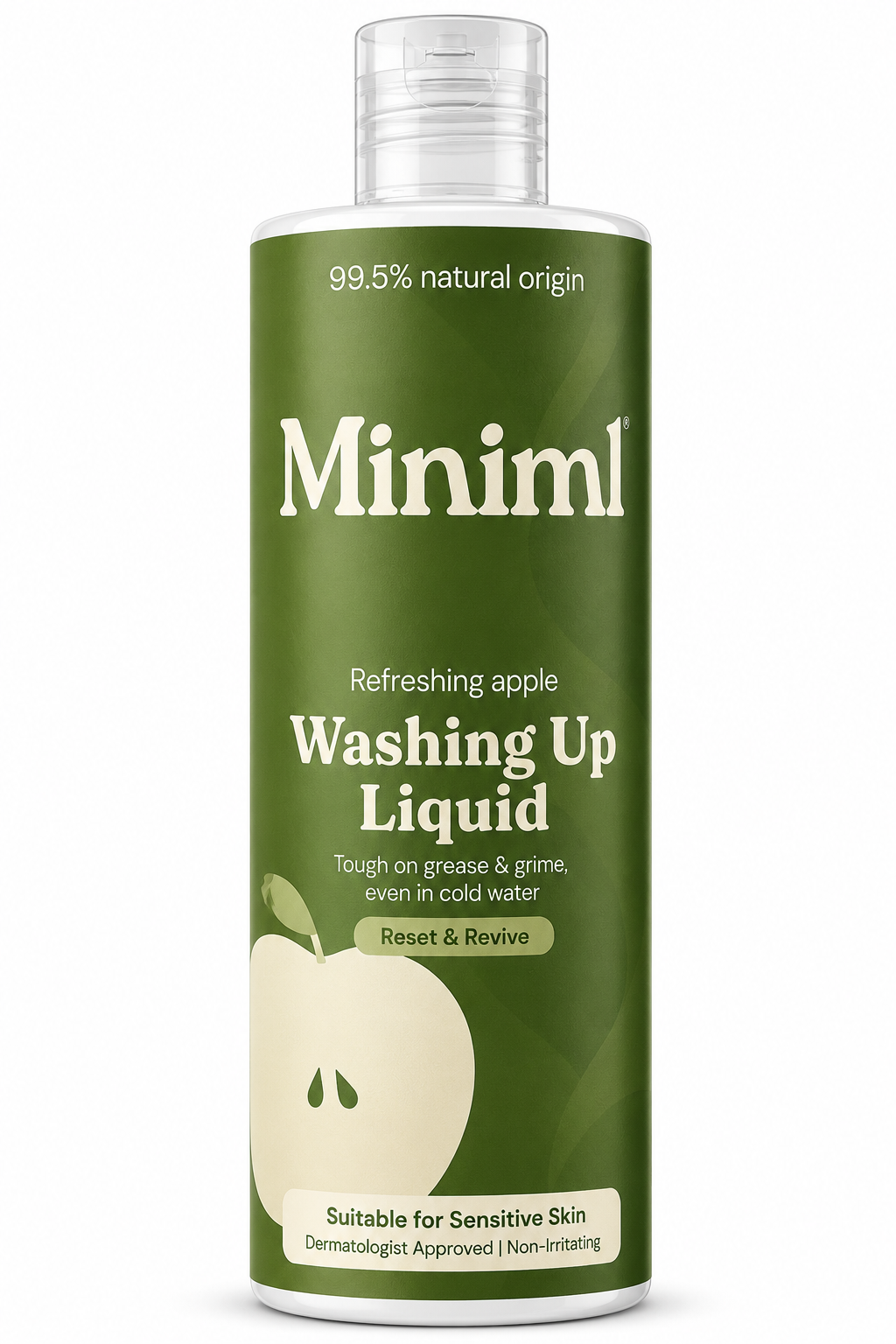 MINIML trauku mazgāšanas līdzeklis ar ābolu aromātu 400ml