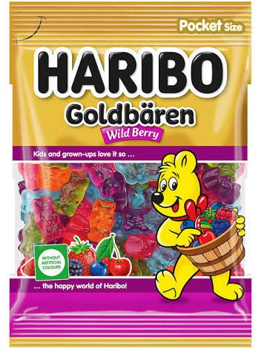 HARIBO Goldbaren Wild Berry želejas konfektes 80g