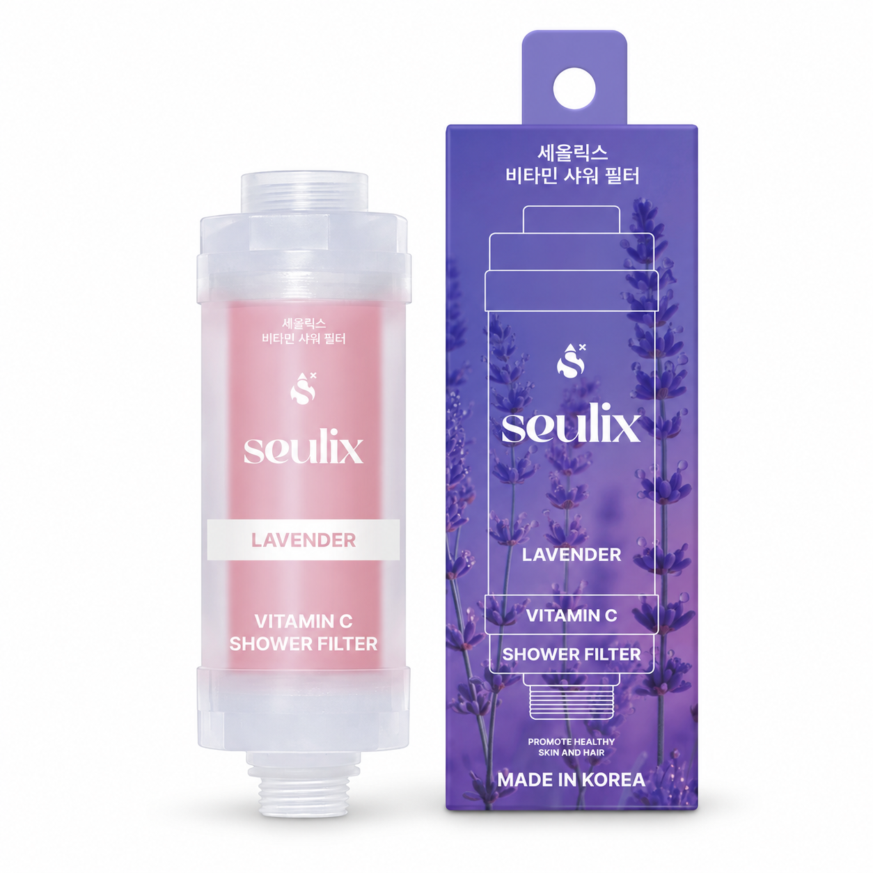 SEULIX dušas filtrs ar C vitamīnu un lavandas aromātu 70ml