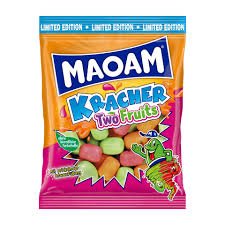 MAOAM Kracher Two Fruits košļājamās konfektes 200g