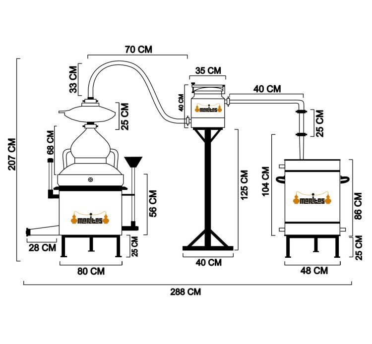 Alembic Bain Marie 200 liters Complete GIN BOX - Image 5