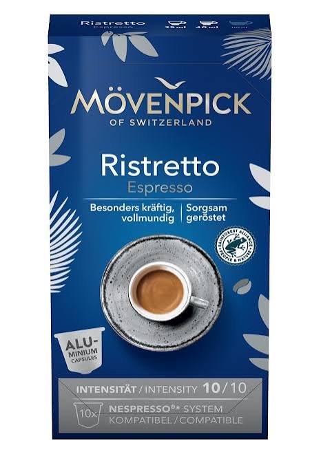 MOVENPICK Ristretto kafijas kapsulas Nespresso 57g