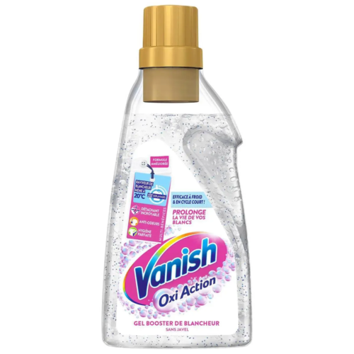 VANISH Oxi Action traipu tīrīšanas gēls baltai veļai 750ml