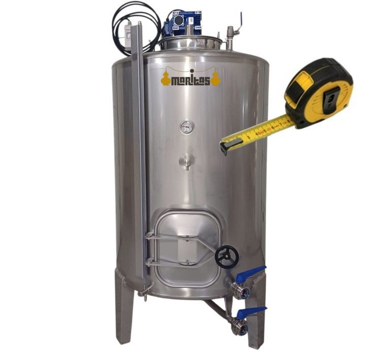 Stainless Steel Tank with Agitator – 550 L - Image 7