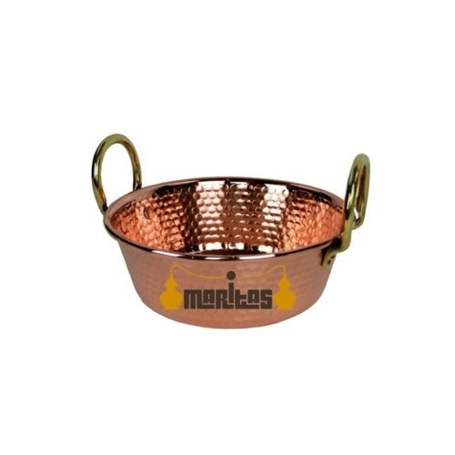 Hammered bowl with handles 30 cm