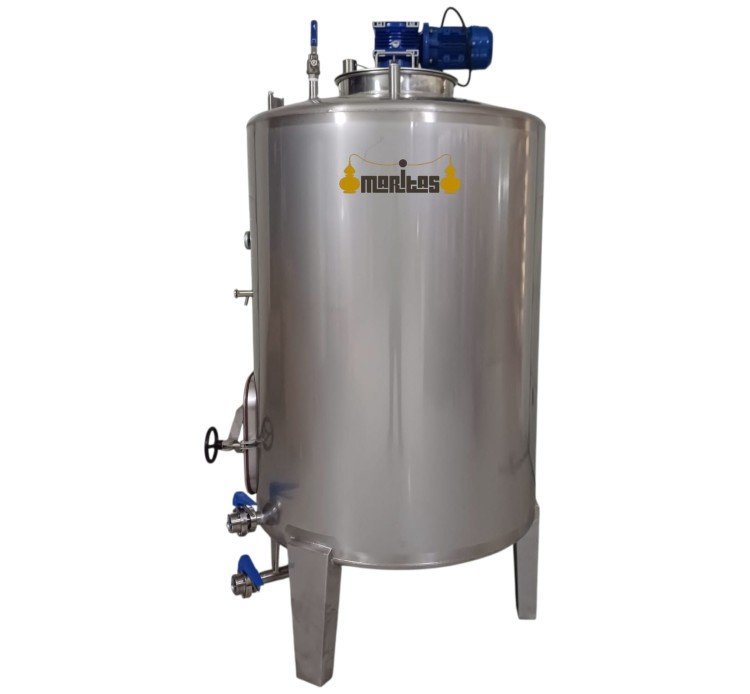 Stainless Steel Tank with Agitator – 2000 L - Image 2