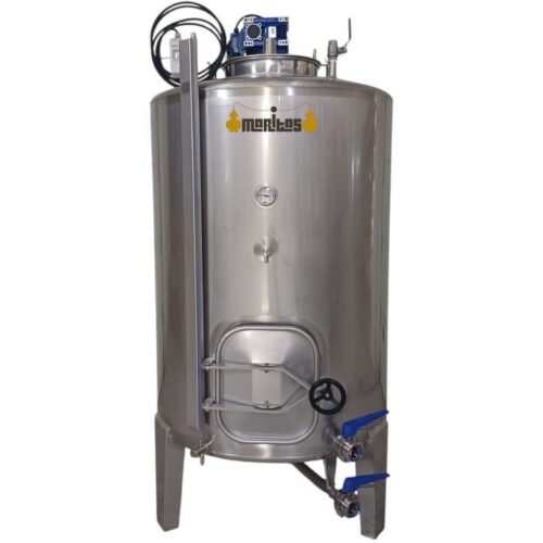 Stainless Steel Tank with Agitator – 2000 L