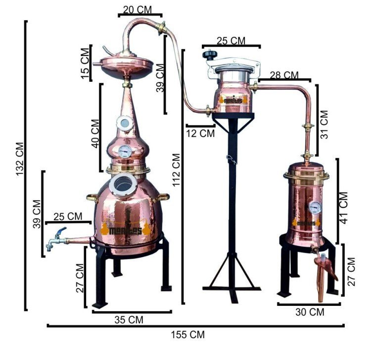 Test distillery 20 liters GIN BOX + LENS GAS - Image 4