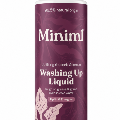 MINIML trauku mazgāšanas līdzeklis ar rabarberu un citronu aromātu 400ml