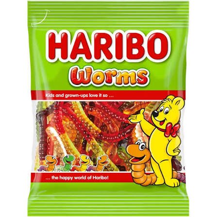 HARIBO Worms želejas konfektes 175 g