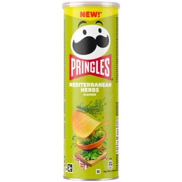 PRINGLES Mediterranean Herbs kartupeļu čipsi 165g
