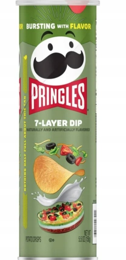 PRINGLES USA 7-Layer Dip kartupeļu čipsi 158g