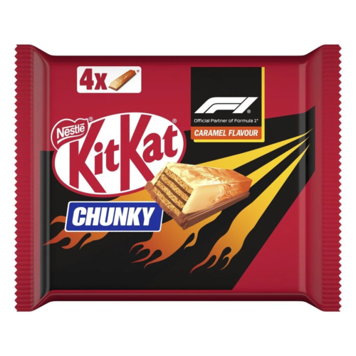 KITKAT Chunky Caramel šokolādes batoniņi (4) 160 g